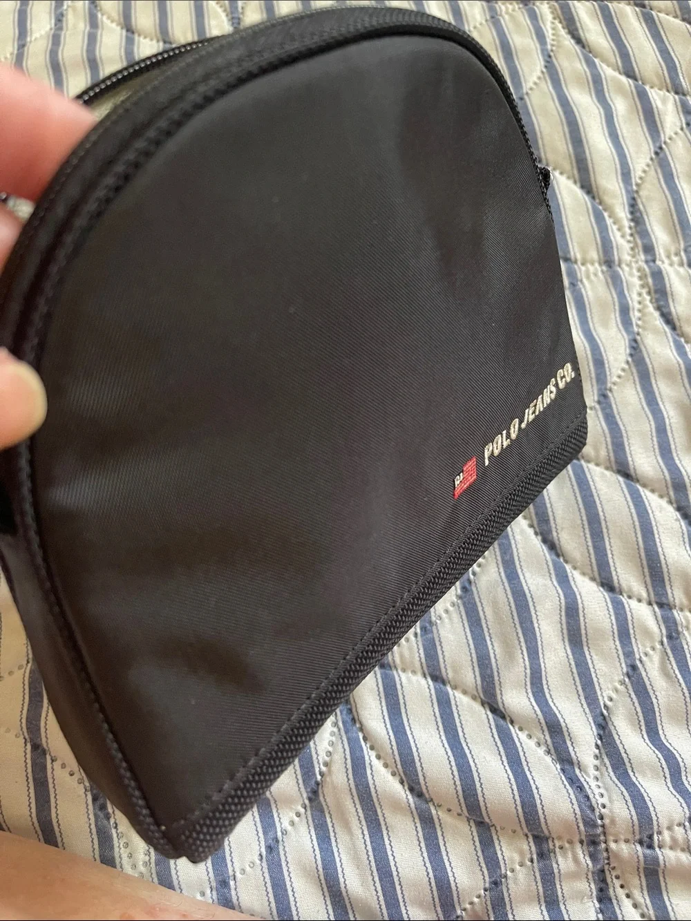 Polo by Ralph Lauren Vintage Black Polo Jeans Co. Make up or toiletry bag